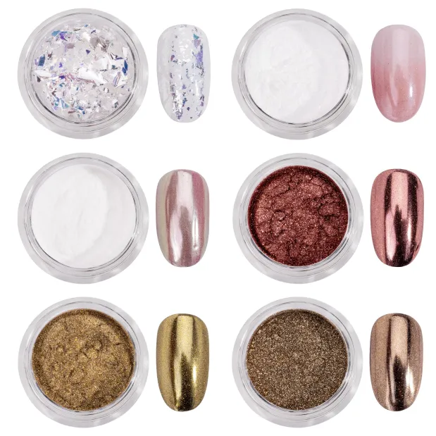 Chrome Mirror Powders Collection (6pc)
