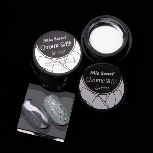 Chrome Silver Gel Paint
