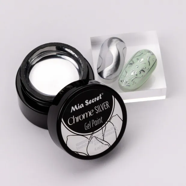 Chrome Silver Gel Paint