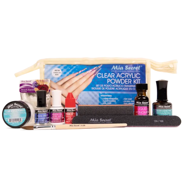 Clear Acrylic Powder Kit
