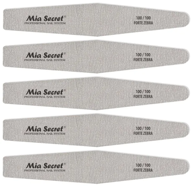 Forte Zebra Diamond Nail File 100/100 Pink Center