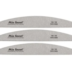 Forte Zebra Halfmoon Nail File 100/100 Pink Center