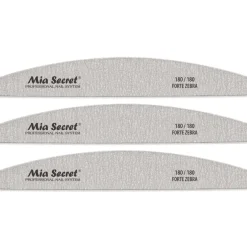 Forte Zebra Halfmoon Nail File 180/180 Blue Center