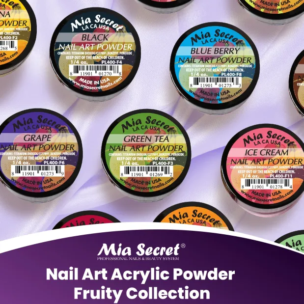 Fruity Nail Art Powder Collection (12pc)