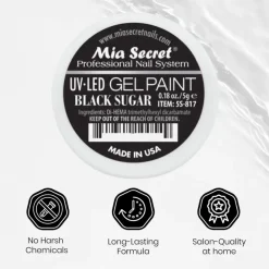 Gel Paint Black Sugar