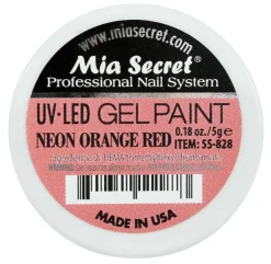 Gel Paint Neon Orange Red