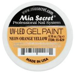 Gel Paint Neon Orange Yellow