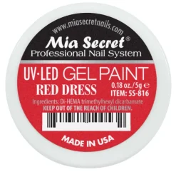 Gel Paint Red Dress