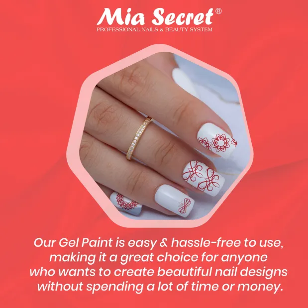 Gel Paint Red Dress