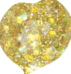 Gelux Gel Polish Gold Glitter