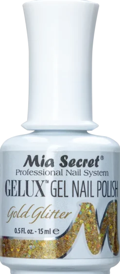 Gelux Gel Polish Gold Glitter