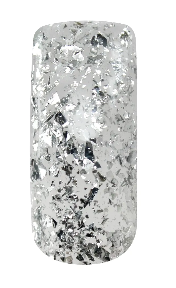 Gelux Gel Polish Top Silver Foil