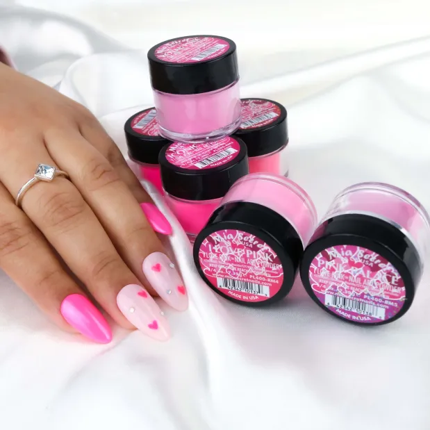 I Love Pink Nail Art Powder Collection (6PC)