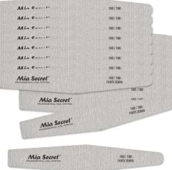 Mia Secret Forte Zebra Diamond Nail File Blue Center 50 pack