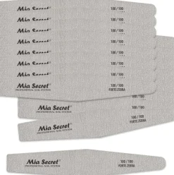 Mia Secret Forte Zebra Diamond Nail File Pink Center 50 pack