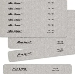 Mia Secret Forte Zebra Jumbo Nail File Blue Center 50 pack