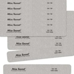 Mia Secret Forte Zebra Jumbo Nail File Pink Center 50 pack