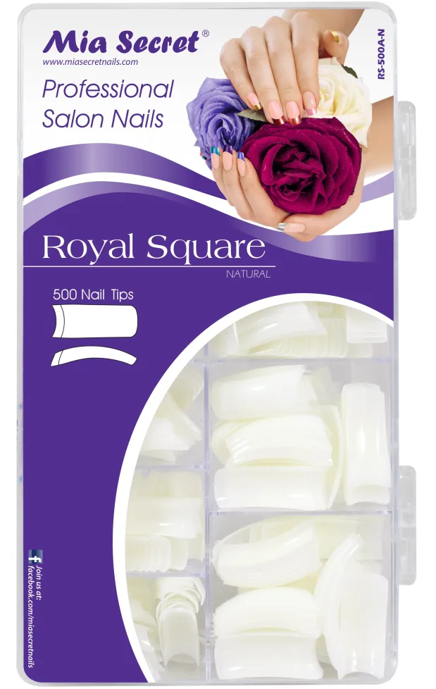 Royal Square Nail Tips (500 tips)