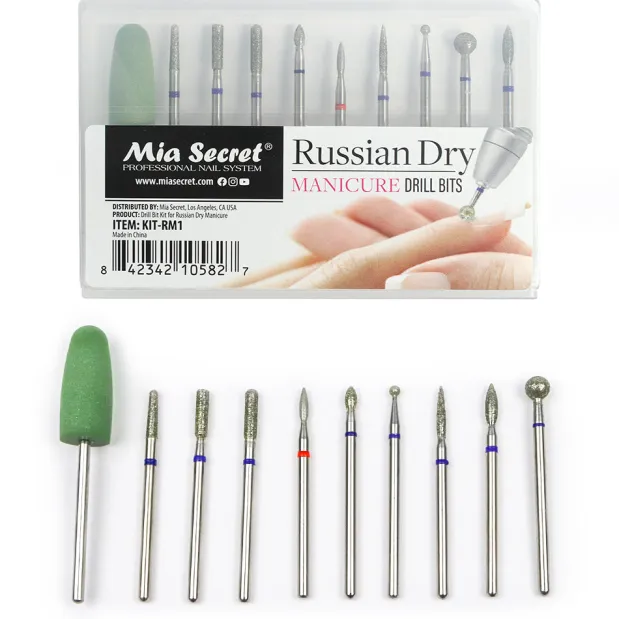 Russian Dry Manicure Drill Bits Kit