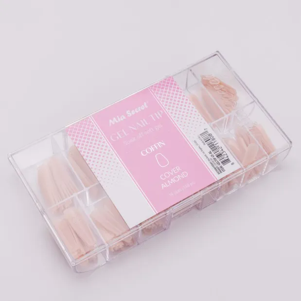 Soak off Soft Gel Nail Tip Cover Almond