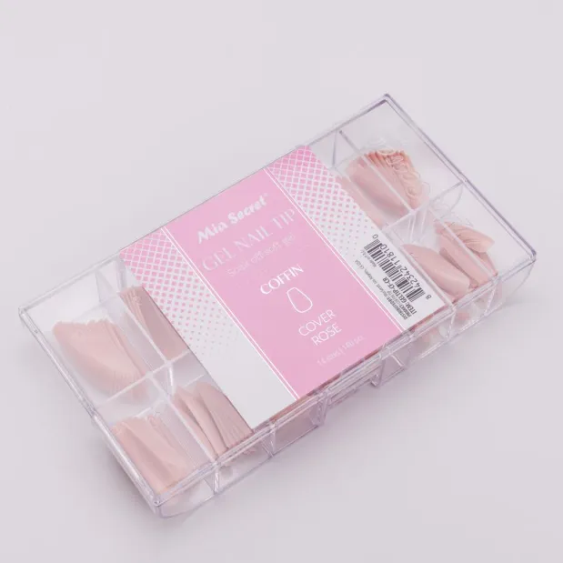 Soak off Soft Gel Nail Tip Cover Rose