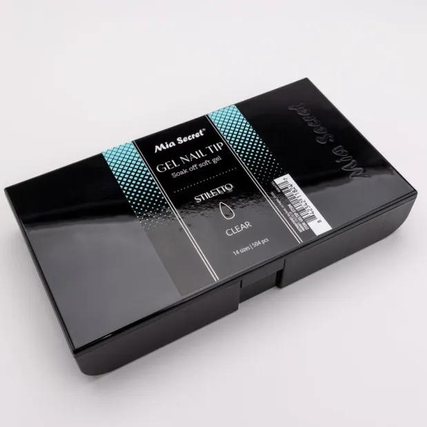 Soak off Soft Gel Nail Tips Clear 504 pcs