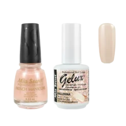 The Match (Gelux and French Manicure Combo) Ballerina