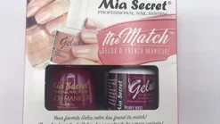The Match (Gelux and French Manicure Combo) Ruby Red