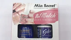 The Match (Gelux and French Manicure Combo) Blue Siren
