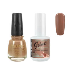 The Match (Gelux and French Manicure Combo) Tan