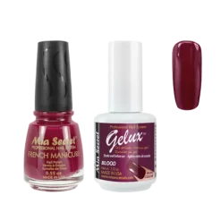 The Match (Gelux and French Manicure Combo) Blood