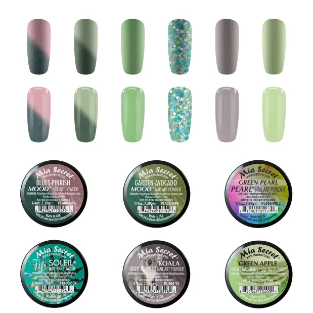 Winter Themed Acrylic Powder Collections (6PC)